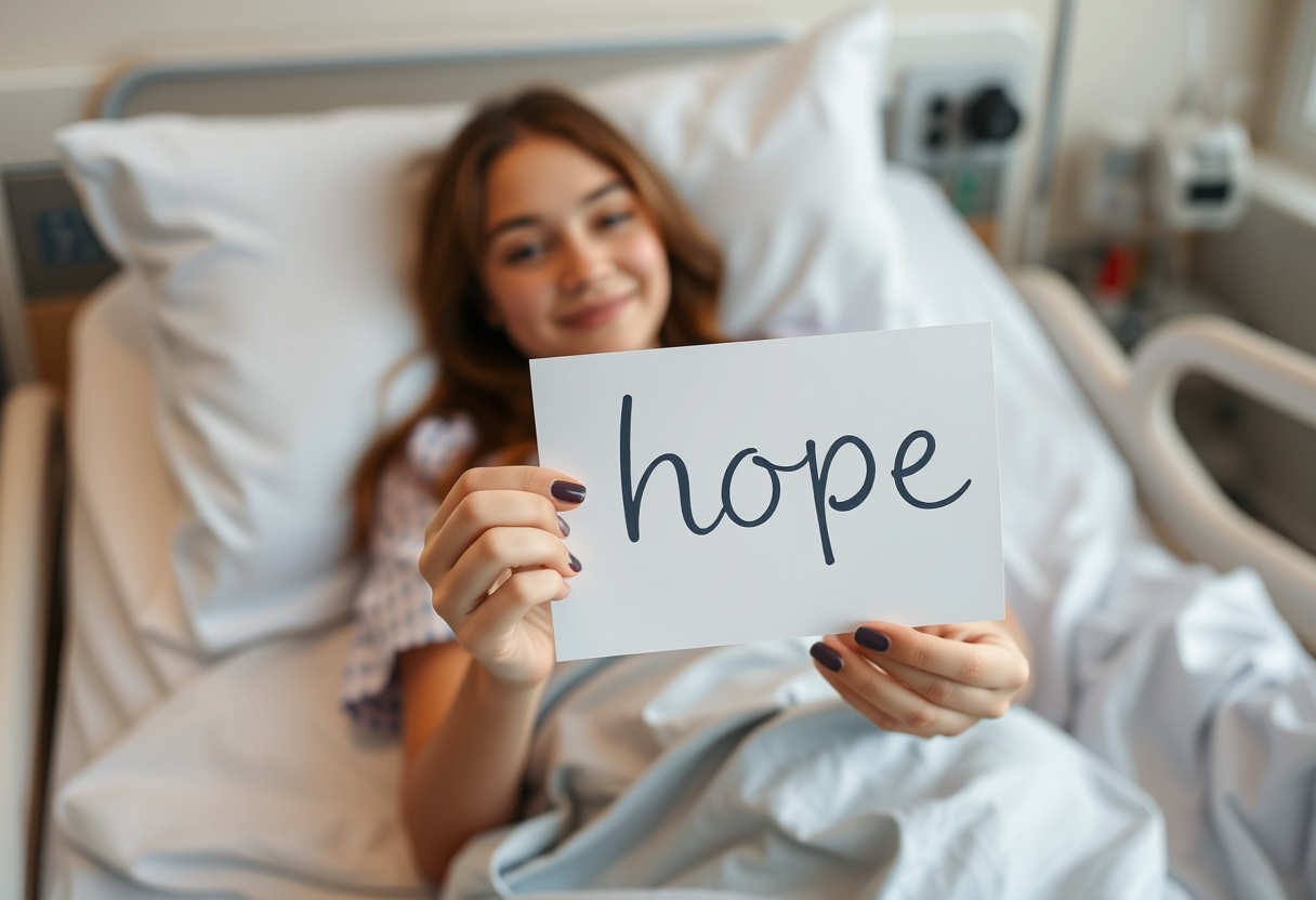 Sick Girl Holding Letter | Treatment For SJS | SJS Awareness